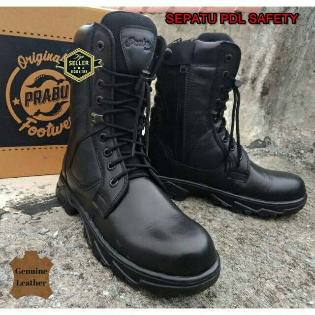  Sepatu  PDL  PDH Delta  Safety Boots Ujung Besi Tni Polri 