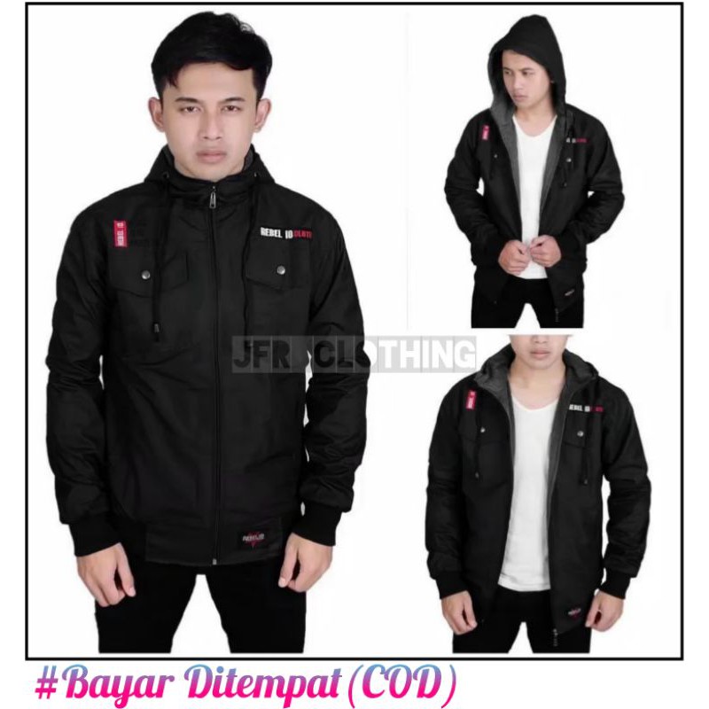 JAKET PRIA TERBARU DISTRO SEMI PARKA 100% ORIGINAL MURAH BERKUALITAS JAKET COWOK