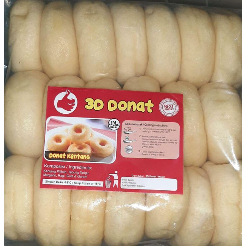 

DONAT KENTANG 3D