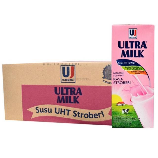 

Susu UHT Ultra Milk Stroberi 200 ml