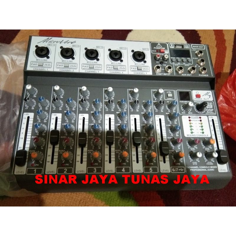 MIXER MICROVERB BEST7 BEST 7 USB BLUETOOTH PLUS RECORDING TO PC DAN LAPTOP ORIGINAL