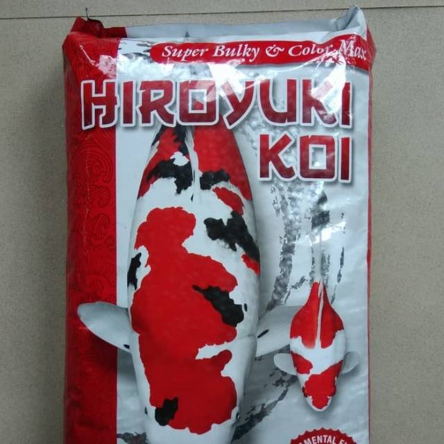 

Makanan pelet ikan koi Hiroyuki high growt Super Bulky and Color Maximum