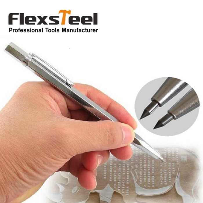 Pena Ukir Flexsteel Metal Engraving Pen Scriber Tungsten Carbide Tip