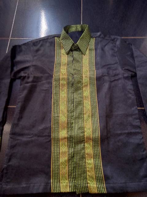 Kemeja tenun songket baron new