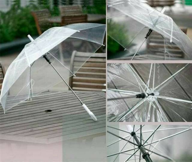 Payung Transparan Bening umbrella transparant Korea Japan Best Quality Termurah