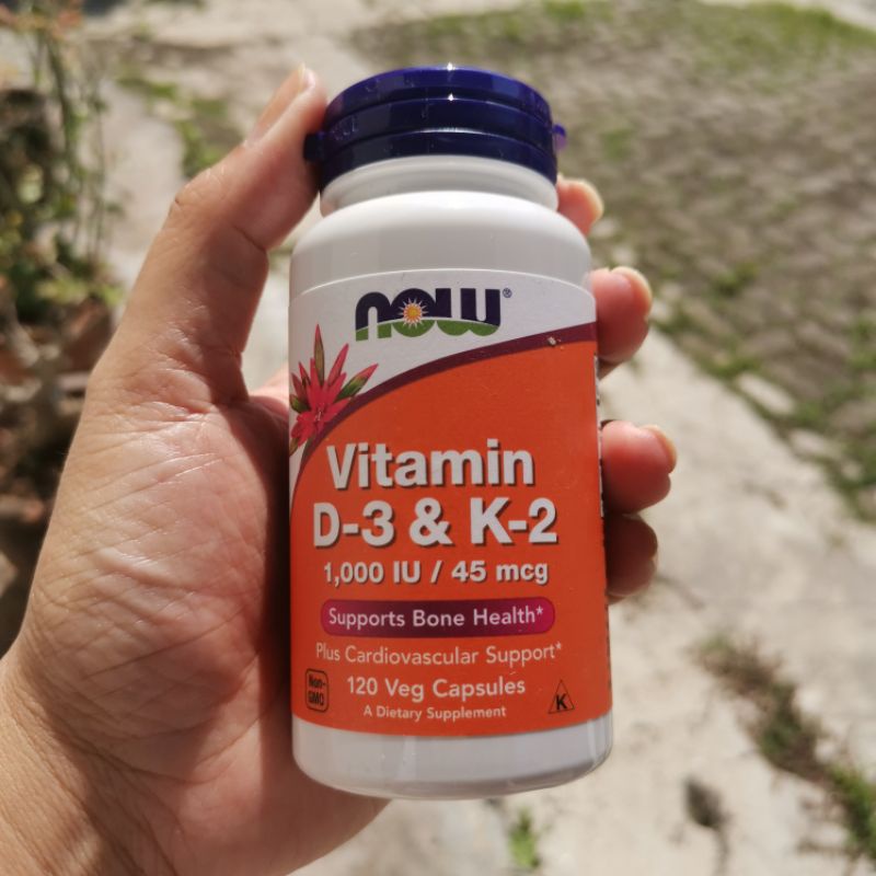 NOW vitamin d3 1000 iu dan K2