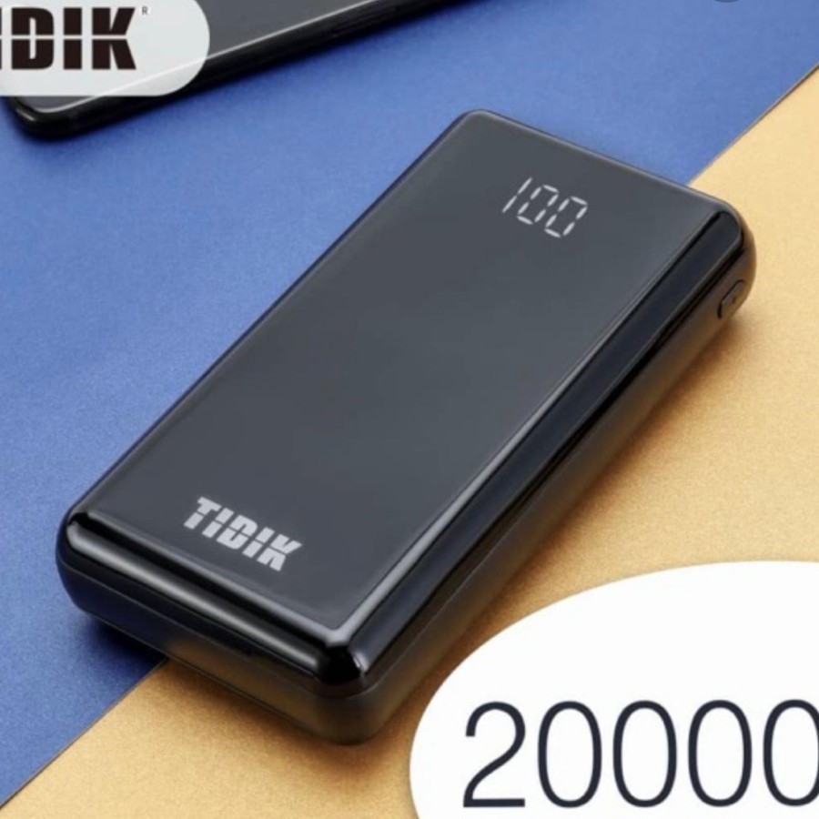 Powerbank 20000mAh TIDIK-T20 Fast charging 3.1A 2USB Digital Display