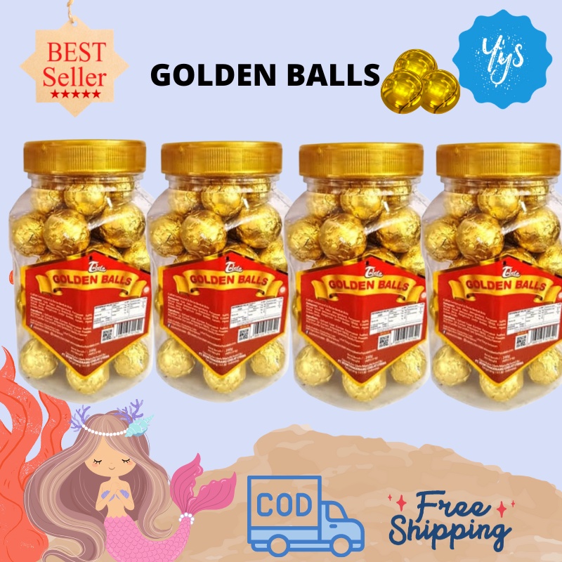 

YYS - GOLDEN BALL 240g Bola Cokelat Mini Toples Chocolate Coklat Tobelo Golden Balls Mini Toples 240gr