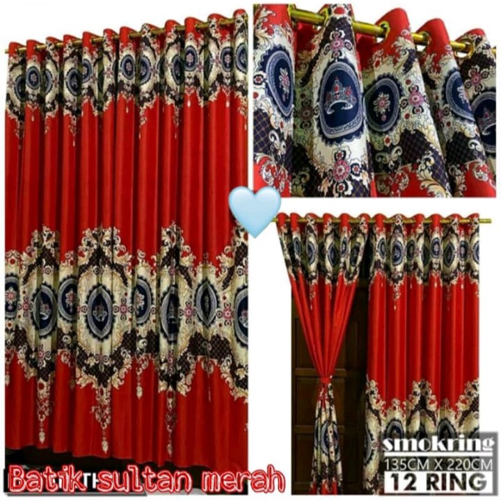 GORDEN SMOKRING 12 RING PINTU DAN JENDELA MOTIF TERBARU-Gorden Pintu - Korden Pintu Smokering Ring 12 - Gorden Minimalis Pintu dan Jendela Tinggi - Korden