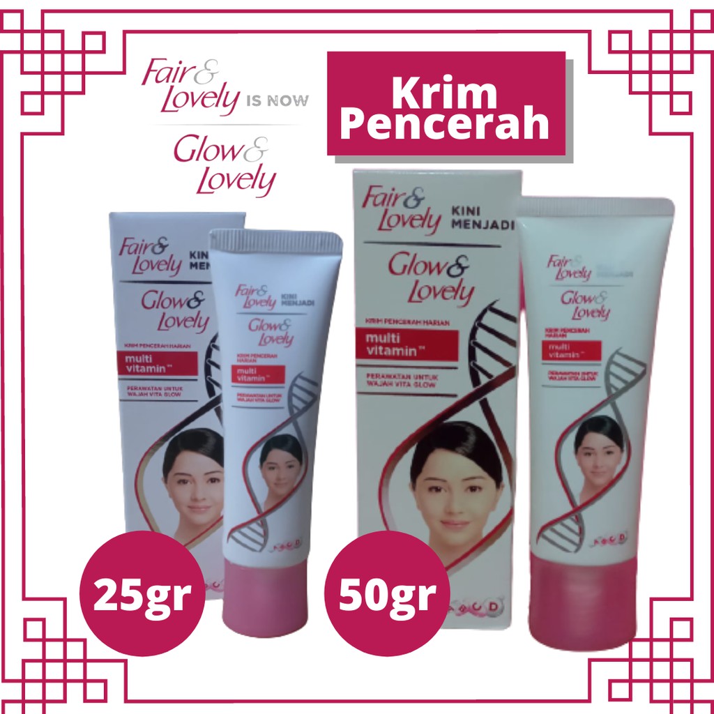 Fair &amp; Lovely Krim Pencerah Wajah Multivitamin 23gr &amp; 46gr