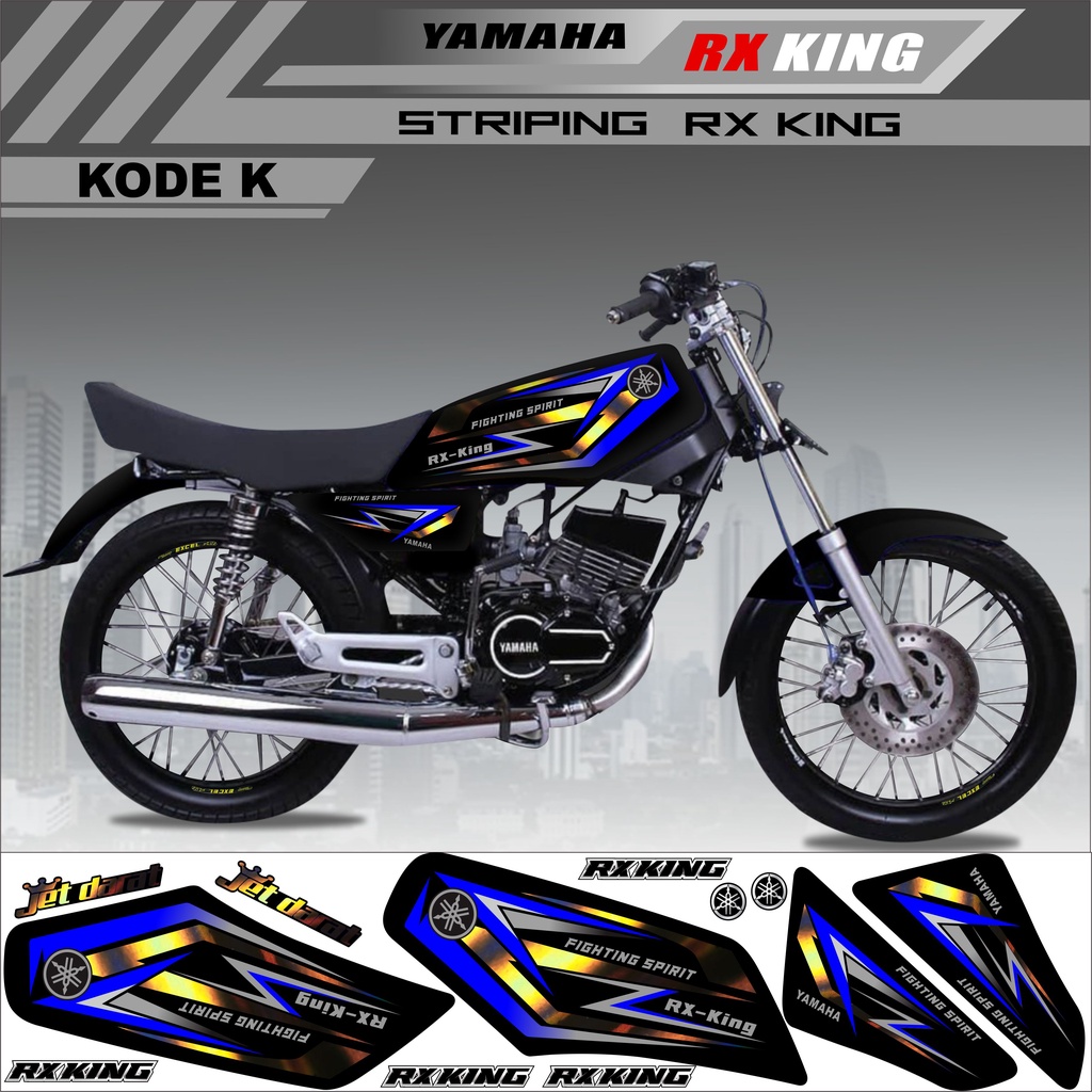 Sticker Striping Rx King Variasi Kode K