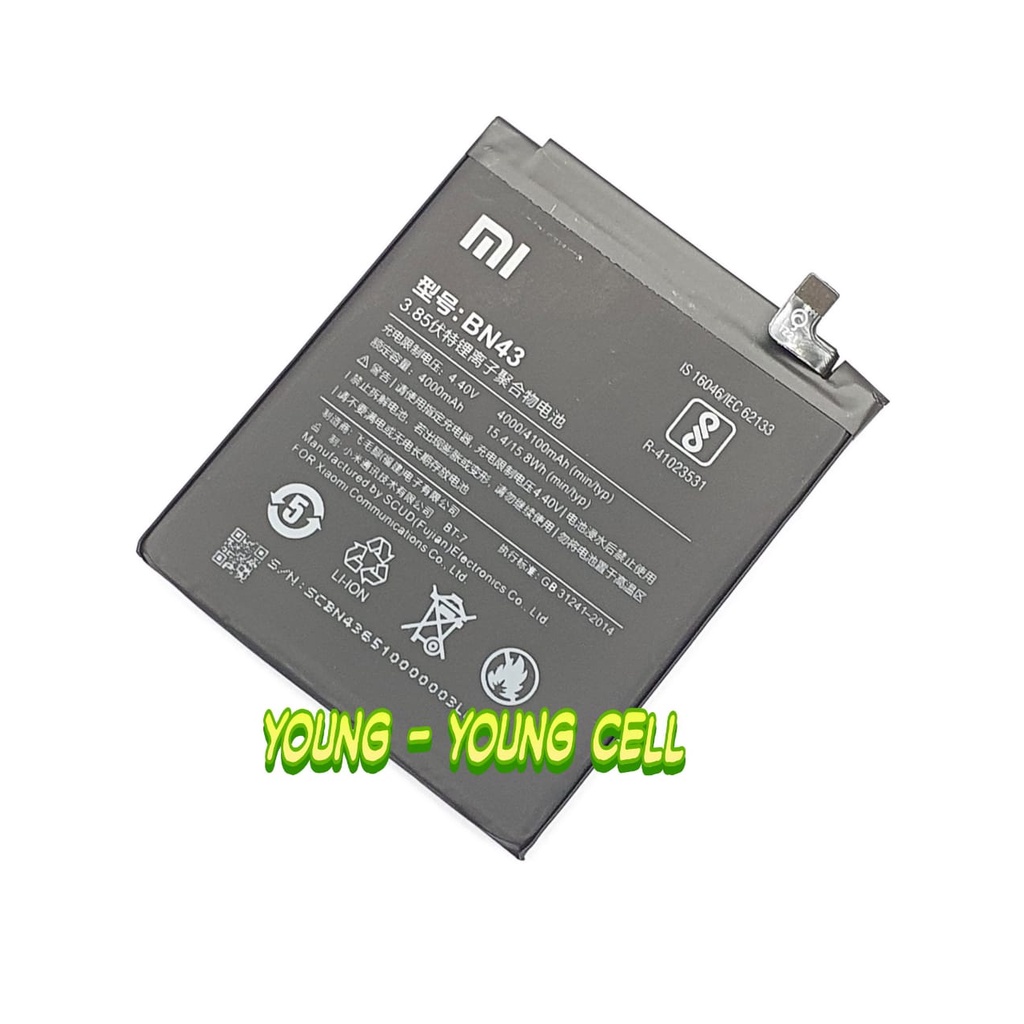 BATERAI ORIGINAL OEM XIAOMI BN43 / XREDMI NOTE 4X SNAPDRAGON / BATRE / BATERE / BATRAI / BATREI / BATU