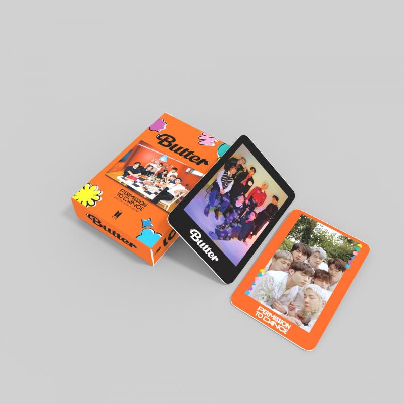 55pcs / set Kartu Foto KPOP BTS Butter Lomo