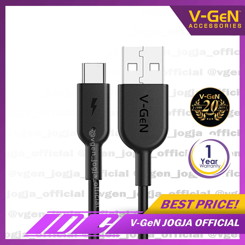 Kabel Type C V-GeN VCB-17 2.4A Fast Charging 1 Meter
