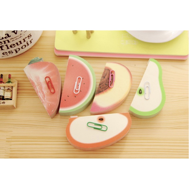 STICKY NOTE MEMO BUAH BUAHAN FRUIT NOTES