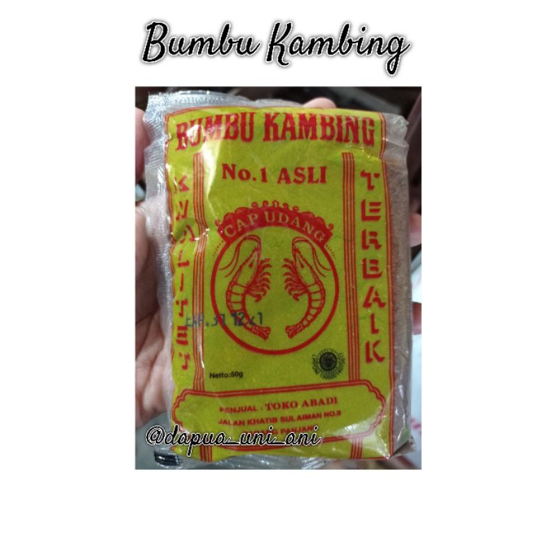 

BUMBU KAMBING CAP UDANG ECER 50GR