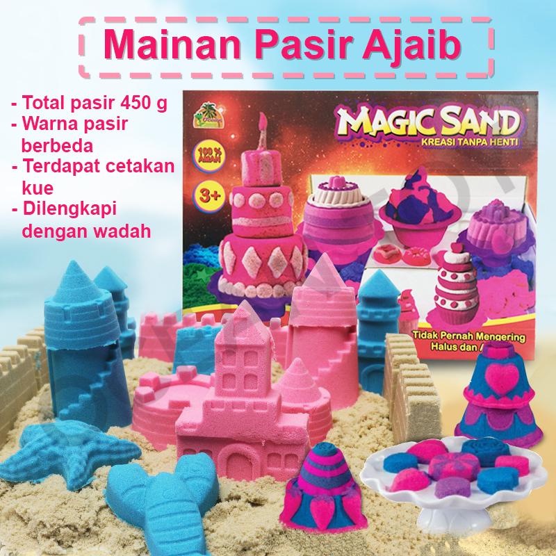 CLEARANCE SALE Magic Sand / Pasir Ajaib Mainan Anak / Mainan Pasir  / Mainan Pasir Ajaib / Mainan Pa