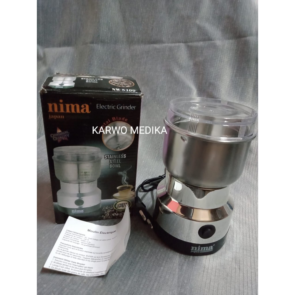 Alat Peracik Obat Blender Obat Electric Grinder Stainless Steel Nima