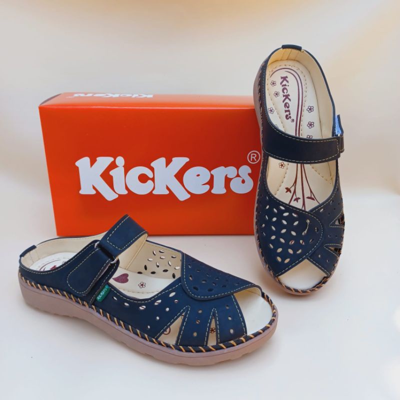 Sepatu slip on kickers wanita bigsize Jumbo ukuran besar 41_45.  SL btg 13