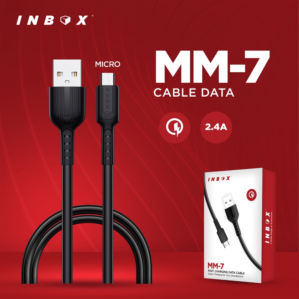 INBOX Kabel Data Fast Charging MM-7 Lightning / Type-C / Micro Data Cable MM7