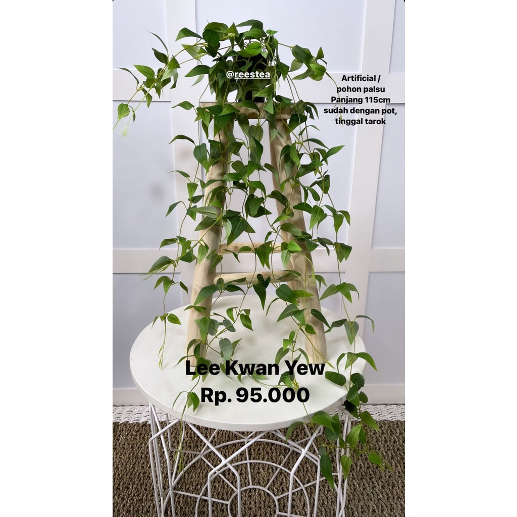 Pohon Juntai Lee Kwan Yew / Pohon Gantung Plastik / Tanaman Tiruan Hias Palsu / Artificial Plant