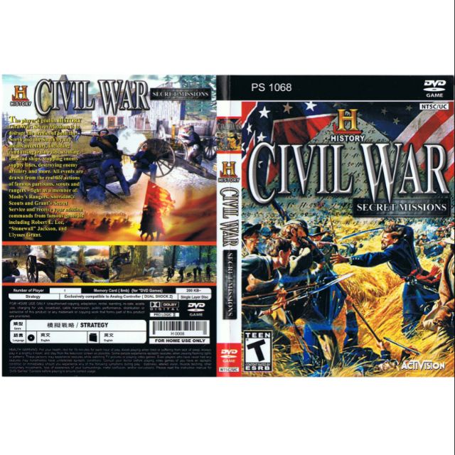 KAset Ps2 Game Civil War - Secret Mission