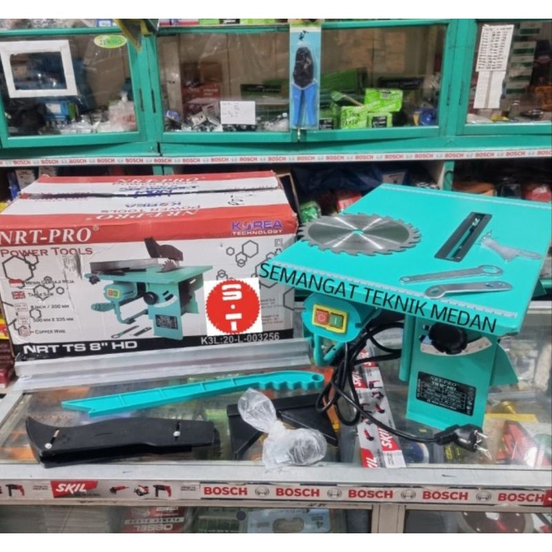 NRT-PRO Table Saw 8 Inch - Mesin Meja Gergaji Potong Kayu 8 inch