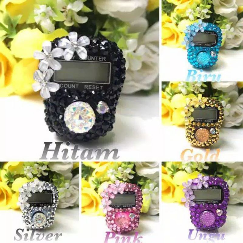 Tasbih Digital Swarovski Mutiara Tasbih Wedding Pesantren Bisa Pilih Warna