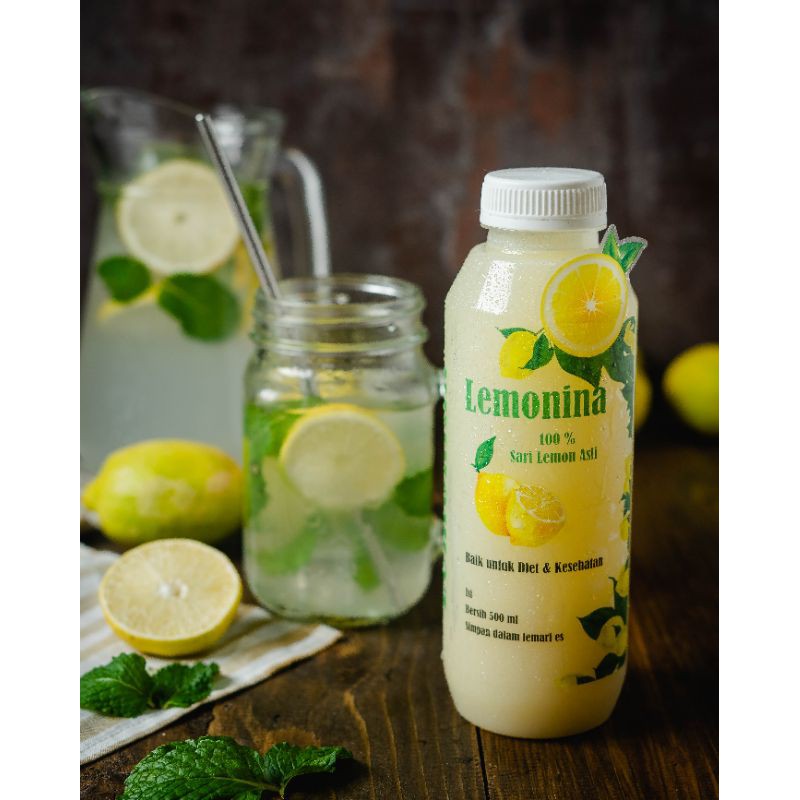 

Lemonina pure Sari Lemon 100% isi 500ml fresh segar vitamin C sehat