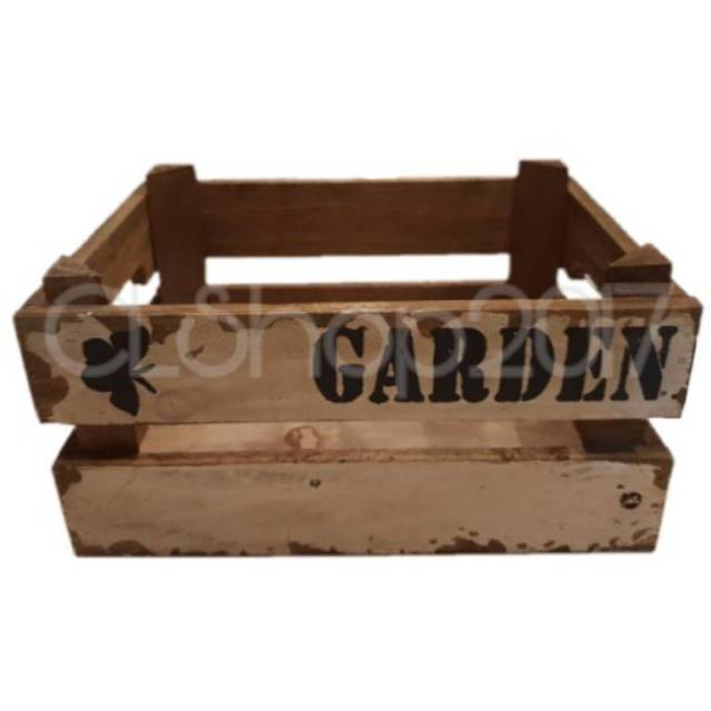 PAJANGAN HIASAN GARDEN TEMPAT KAYU 21 x 15,5 x 9,6cm