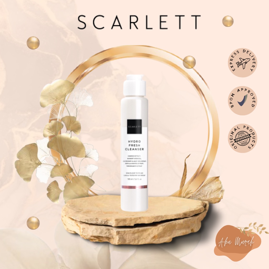 ✨ AKU MURAH ✨ Scarlett Whiteng Age Delay Hydro Fresh Cleanser BPOM NEW