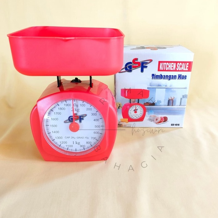 Timbangan Kue Manual Serbaguna Analog 2kg 4016 GSF / Timbangan Kue Serbaguna / Timbangan Kue / Timba