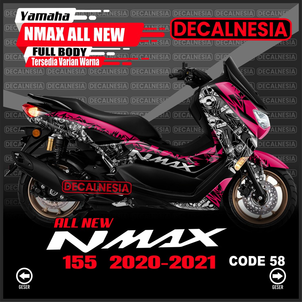 Jual Decal Stiker Nmax 2021 Full Body Motor Yamaha Connected 2020 New Variasi Facelift Aksesoris Modifikasi Sticker Dekal 2022 Racing Indonesia Shopee Indonesia