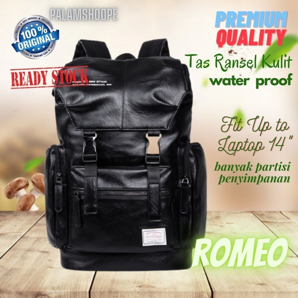 Tas Ransel Kulit Pria Backpack Kulit Pria Tas Sekolah Pria Tas Punggung Pria Tas Punggung Kulit Asli