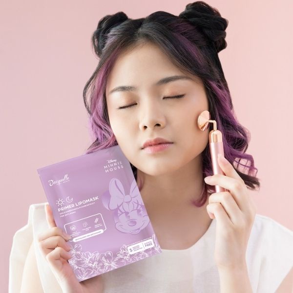 Jacquelle Disney Minnie Mouse Edition Primer Lipo Mask - Sheet Mask Anti-Aging