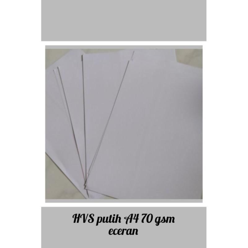 

Kertas HVS putih A4 70 gsm per 10 lembar
