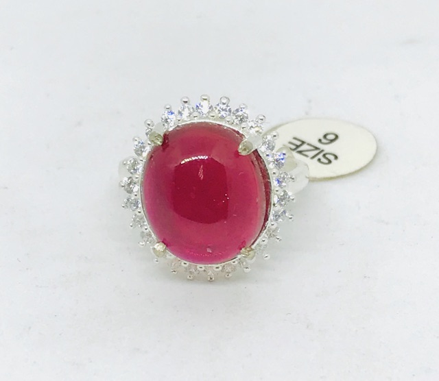 Cincin wanita //cincin batu ruby siam //batu barjad api //cincin batu