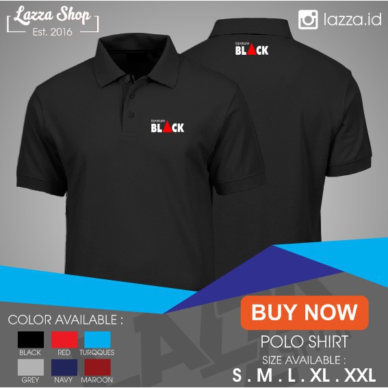 Poloshirt / Polo Kaos Djarum Black Murah Best Quality -jhahis
