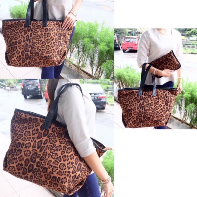 FASHION LEOPARD TOTE BAG