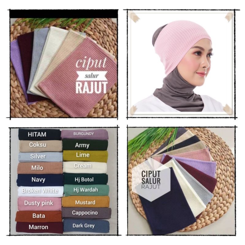 Ciput Rajut Bandana Premium Inner Hijab Dalaman Kerudung