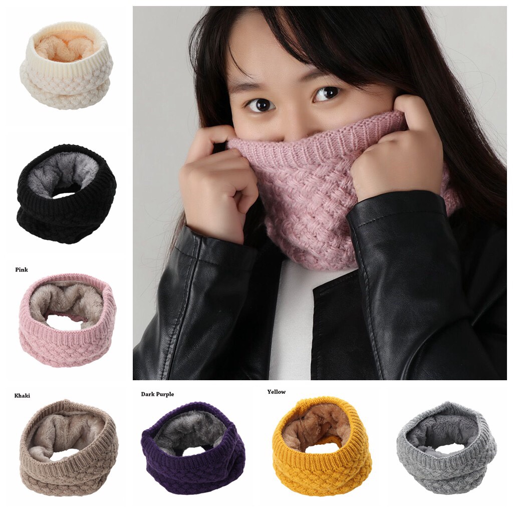 Syal hangat bulu rajut All size musim dingin Winter Infinite scarf