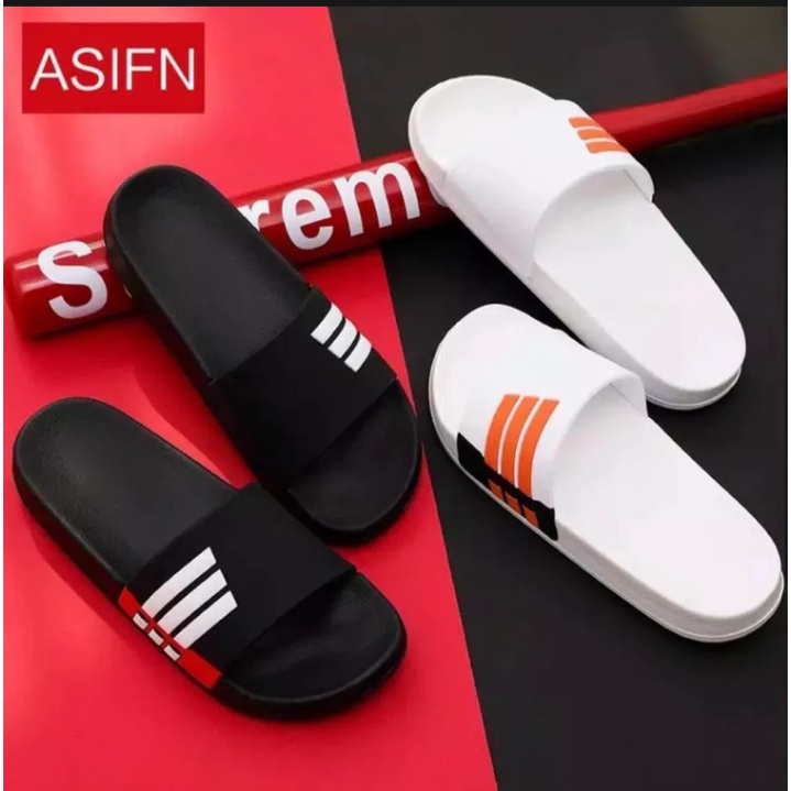 Sandal flat pria design simple kekinian sandal pria murah COD