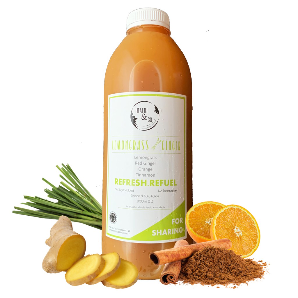 

Health & Co Lemongrass Ginger 1L Minuman Sehat
