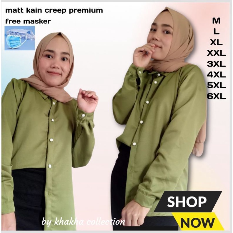 atasan wanita M L XL XXL 3XL 4XL 6XL/BAJU WANITA JUMBO/BAJU BIG SIZE/KEMEJA WANITA/BAJU BLUS/ATASAN 