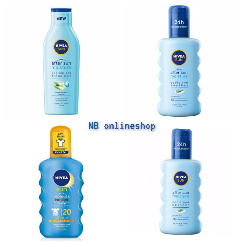 NIVEA SUN PROTECT &amp; BRONZE TAN ACTIVETING SUN SPRAY SPF 20 (200ml) bisa untuk wajah