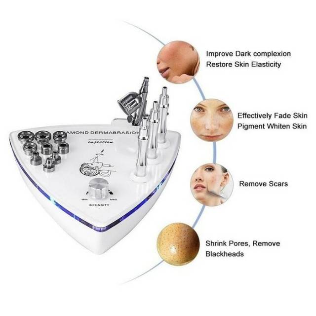 alat facial kecantikan 2 in 1 micro dermabrasi dan spray oxy brush water jet