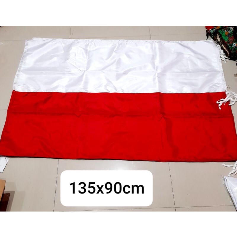 BENDERA MERAH PUTIH ukuran 135x90 cm BENDERA INDONESIA bendera merah putih size besar termurah