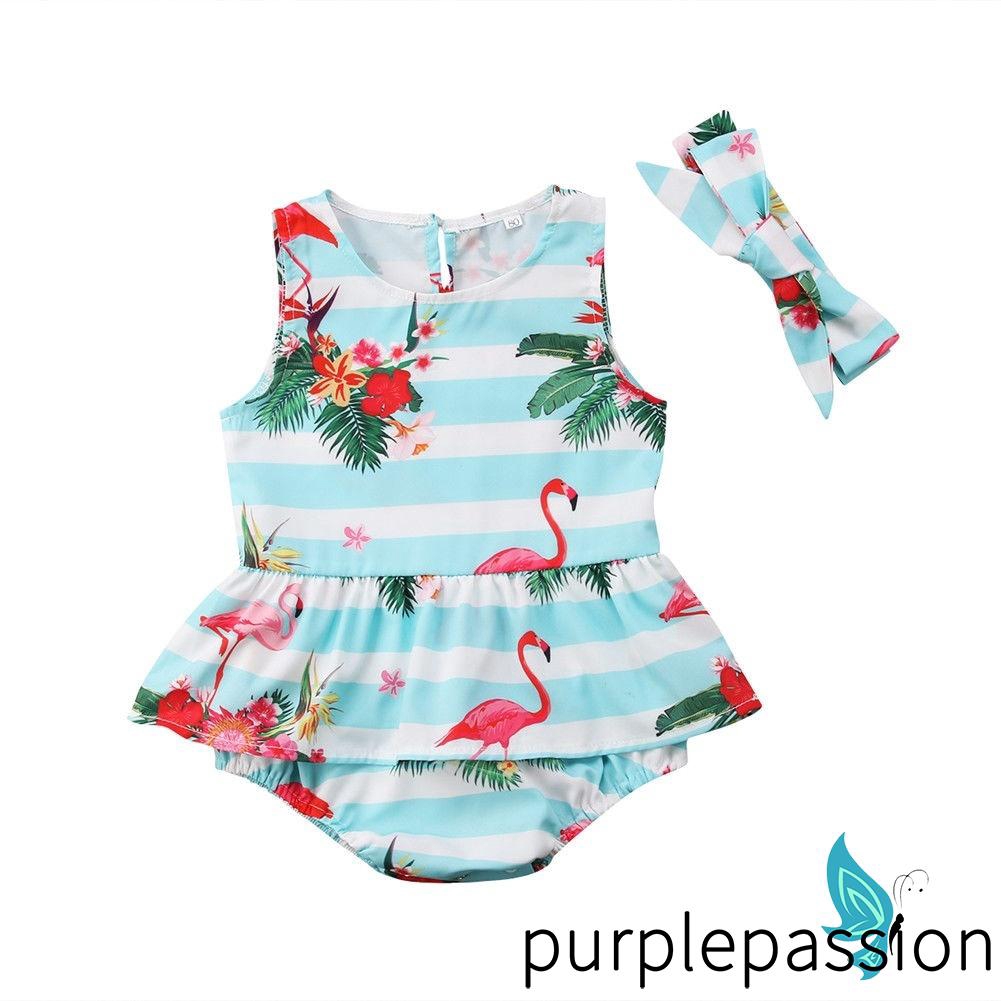 flamingo romper womens