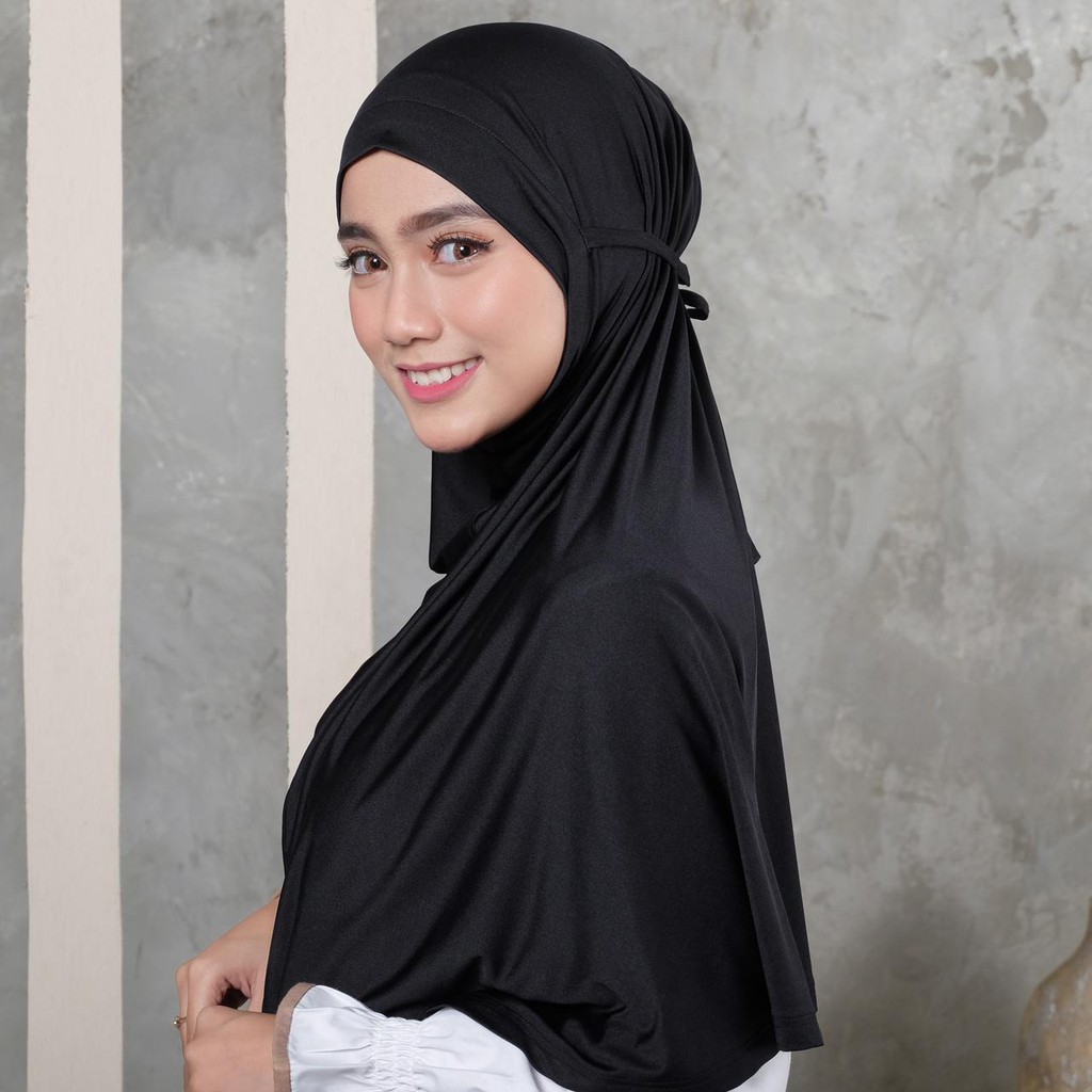 Rabiah Bergo Tali / Bergo Instan / Hijab Sport / Bergo Olahraga