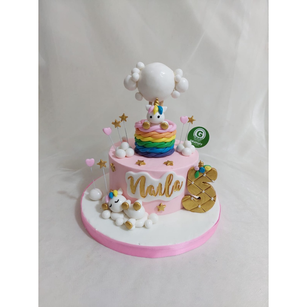 

Unicorn cake buttercream /kue ulang tahun unicorn uk 15cm
